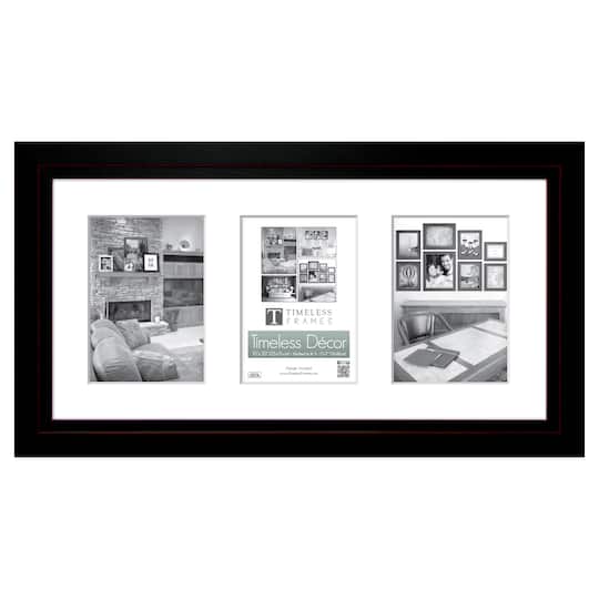 Timeless Frames&#xAE; 3 Opening Studio Black 5&#x22; x 7&#x22; Collage Frame